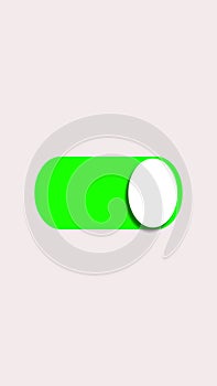 Abstract illustration switch turn on and turn off button with colorful in vertical high-resolution.