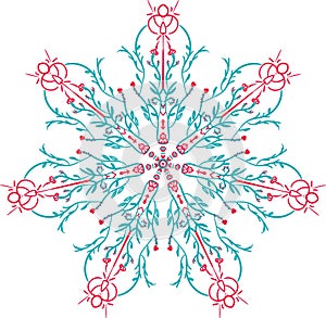 Abstract illustration texture mandala vector illusration