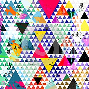 Abstract illustration, with triangles, vector