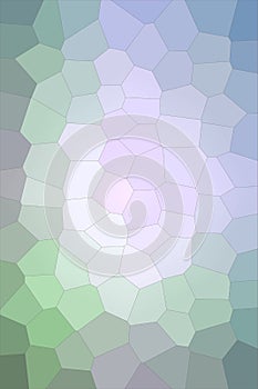 Abstract illustration of Vertical blue green purple Big Hexagon background, digitally generated.