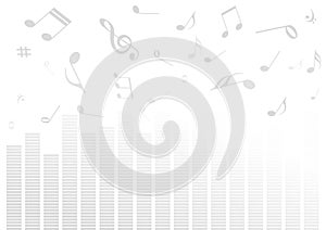 Abstract illustration with volume bars