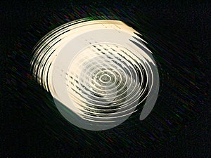 Abstract illustration of white spirals in space photo