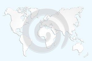 Abstract illustration of world map