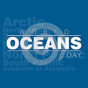 An abstract illustration for World Oceans day