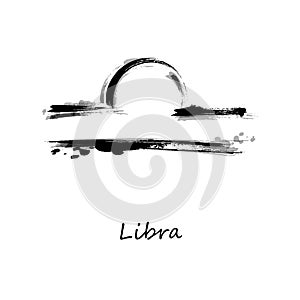 Abstract illustration of the zodiac sign Libra. Zodiac icon
