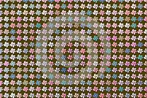 Abstract illustrations of flower, conceptual pattern. Green, details, art & creative.