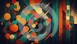 abstract image background of contemporary modern graphic idea made of geometric shapes