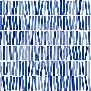 Abstract image of blue rectangles on whit background