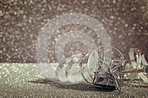Abstract image of christmas festive decorations