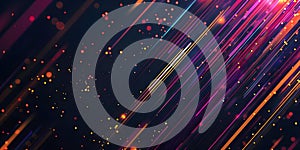 Abstract image of colorful lines representing data visualization on a dark background showcasing