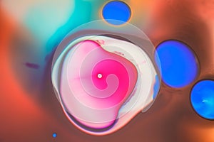 Abstract image colorful liquid photo
