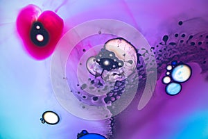Abstract image colorful liquid