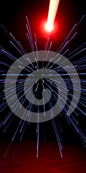 Abstract image of concert lighting, Led spotlight stage background