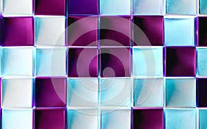 Abstract image of cubes background.3d illustration photo
