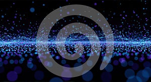 Abstract Digital Network. Futuristic Technology, Big Data, Artificial Intelligence Background