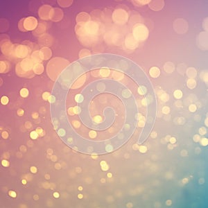 Abstract image displaying a bokeh effect with soft, glowing lights. The background