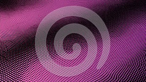 Abstract Pink and Black Halftone Gradient Background
