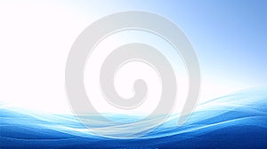 Abstract Blue Waves and Sky Background