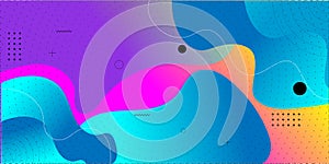 This abstract image features overlapping lines of red and blue, creating a dynamic wave-like effect