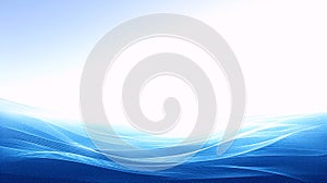 Abstract Blue Wave Background