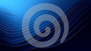 Abstract Blue Gradient Waves Background