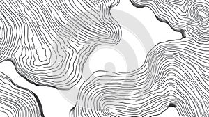 Abstract Line Art Topography