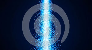 Abstract Blue Light Stream