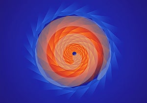 Abstract image featuring a geometric pattern with overlapping