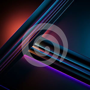 Abstract image featuring intersecting diagonal lines with a metallic sheen. The