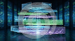 Abstract Data Visualization Layers