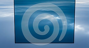 Abstract image featuring a rectangular frame