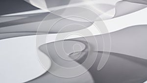 Light reflections add a subtle glossy texture enhancing the fluidity of the