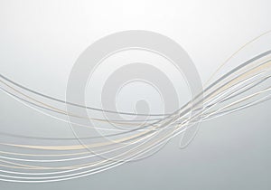 Abstract image featuring smooth, flowing lines in shades of gray,