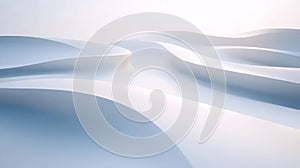 Abstract white and light blue wave background