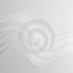 Abstract image featuring smooth, undulating white lines creating a wave-like pattern