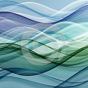 Abstract image featuring undulating waves in