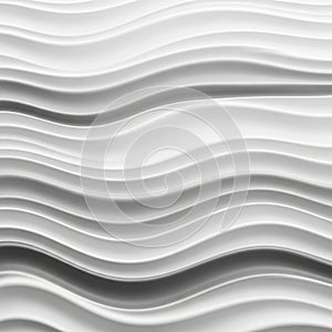 Abstract image featuring undulating white waves creating a rhythmic pattern. The