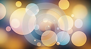 Abstract image featuring various sized, translucent