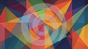 abstract colorful geometric painting