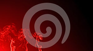 Abstract Red Smoke on Dark Background