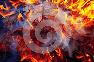 Abstract image of fire flames background. Close up