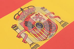 Abstract image of a fragment of the flag of Spain.