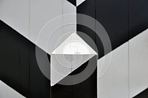 An abstract image of the guardhouse fence