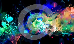 An abstract image inspired by undersea life