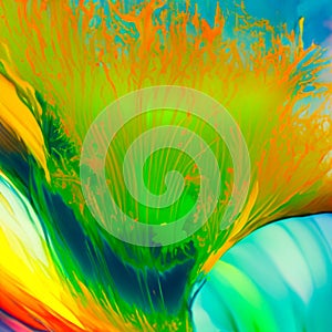 An abstract image inspired by underwater coral reef flowers photo