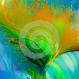An abstract image inspired by underwater coral reef flowers photo