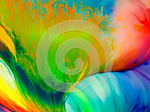 An abstract image inspired by underwater coral reef flowers photo