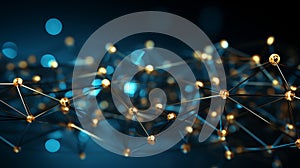 an abstract image of a network of lights