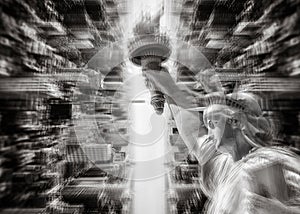 Abstract image of New York City