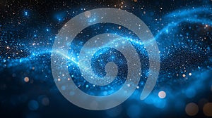 An abstract image of a noisy background in varying shades of blue, creating a sense of depth and texture. Generative AI